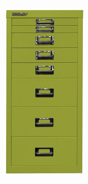 Bisley MultiDrawer™, 29-serie, DIN A4, 8 laden, groen, L298604