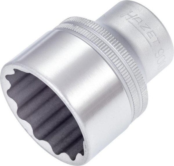 Hazet dopsleutelinzet, dubbel zeskant, hol vierkant 12,5 mm (1/2 inch), uitwendig dubbel zeskant tractieprofiel, 32 mm, 900Z-32