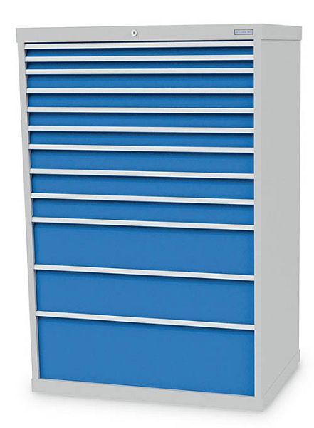 Bedrunka + Hirth ladekast, diepte 736 mm, R 36-24, 1005 x 736 x 1519 mm, paneelhoogte in mm: 2x50, 4x75, 3x100, 2x200, 1x300, 115 / 24321V10