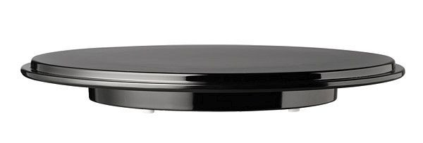 APS taartbord, Ø 31 cm, hoogte: 4 cm, melamine, zwart, met antislipvoetjes, 00469