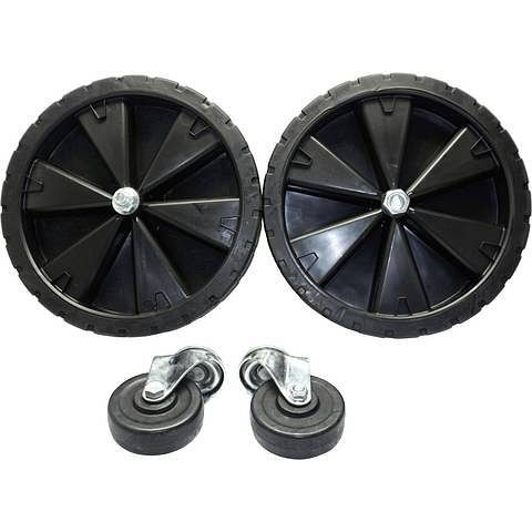 AEROTEC wielstel - volledig met rubber bekleed + zwenkwielen 250, 9421436