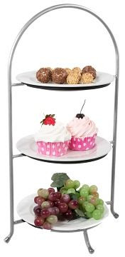 Contacto bordenrek, verchroomd voor borden 23-27 cm / 10", 3248/255