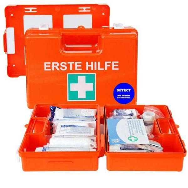 Stein HGS EHBO koffer -Domino detect-, inhoud volgens DIN 13157, 280x200x115mm, voor de voedingssector, 33266