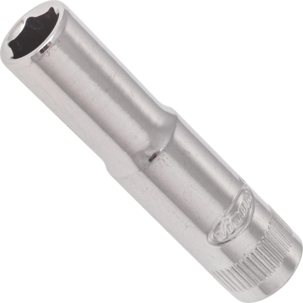 VIGOR dopsleutelinzet, lang, hol vierkant 6,3 mm (1/4 inch), buitenzeskantprofiel, 7 mm, V2536N
