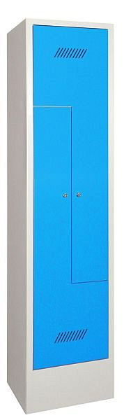 Pavoy Z-Schrank mit Sockel 1850/500/400, 1 Abteile, Zylinderschloss, Lüftungsschlitze, 60262-212-021-910