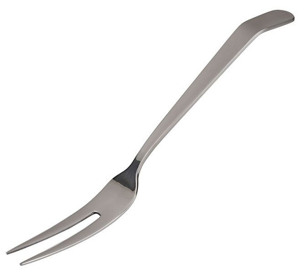 APS vleesvork, 2 tanden, totale lengte: 21 cm, roestvrij staal 18/10, voorkant gepolijst, handvat mat, 00596