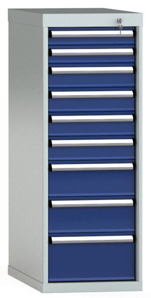 KLW ladekast 1150 x 419 x 750 mm H x B x D, inbouwmaten: 150 mm, indeling: 18x36 stuks, SDB1150-09EP-001