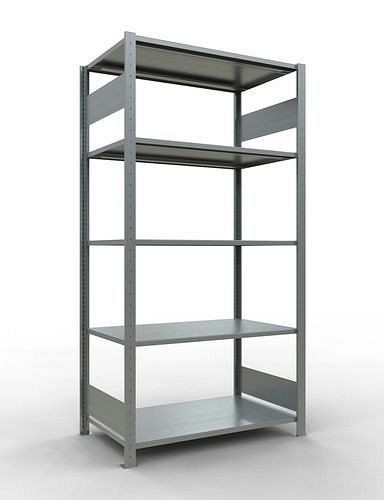 Schulte legbordstelling, basisveld, 5 opbergniveaus, vakbelasting 150 kg, 1060 x 636 x 2000 mm, 278799