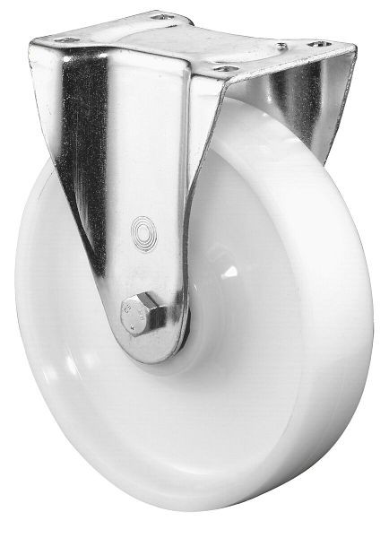 BS Rollen zwaarlastwiel, bokwiel, wielbreedte 50 mm, wiel-Ø 125 mm, draagvermogen 700 kg, loopvlak/wiellichaam kunststof, kogellager, L610.B15.125