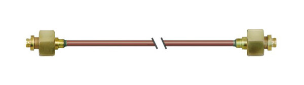 ELMAG menggas argon-Co2 doorvoerbocht ca. 1.000 mm, voor het vullen van kleine flessen van 10, 20 en 50 liter flessen, 56121