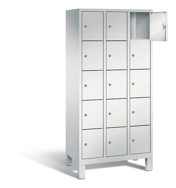 C+P lockerkast Evolo, H1850xB900xD500mm, kleur: lichtgrijs, 48010-305 S10007