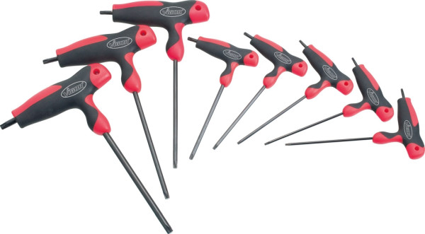 VIGOR TORX® T-greep schroevendraaierset, binnen TORX® profiel, T 9 - T 40, aantal gereedschappen: 8, V1410