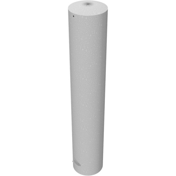 Stein HGS HGS stalen buispaal/stambeveiligingspaal - Bolder-, 1500 mm/voor betoninzetting, zonder verf, geen ogen, met gelaste stalen kap, wanddikte: 5 mm, 1469401