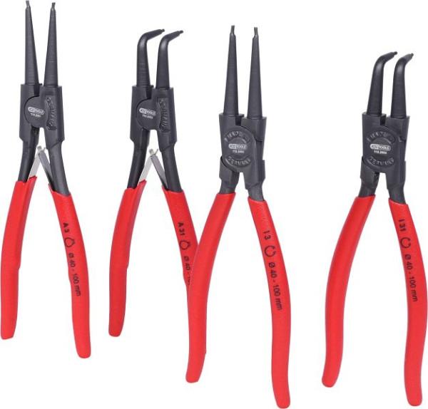 KS Tools griptangenset, 40-100 mm, 4-delig, 119.2060