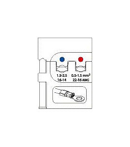 GEDORE module-inzetstuk voor geïsoleerde kabelschoenen, 0,5-2,5, 1830562