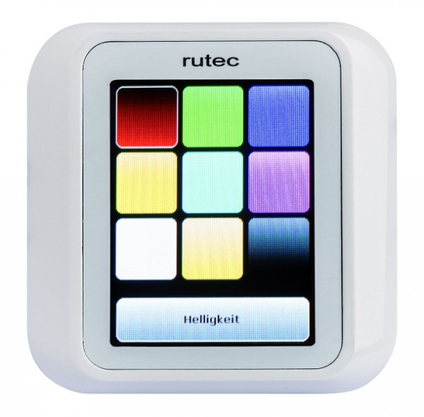 rutec Projekt TFT LED RGB + W DMX touchscreen DMX touchscreen met Alpha Nea frame wit, PHH458