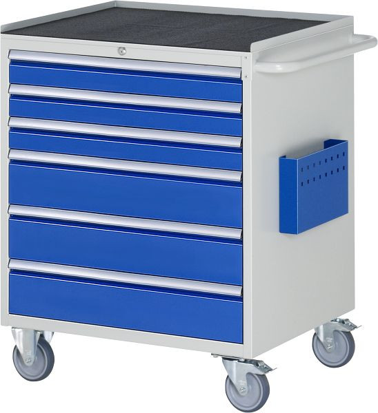 RAU montagewagen serie 7000, metalen onderstel, 6 x lade maat XL, 770x975x650 mm, 05-XL5.9A-MT.11