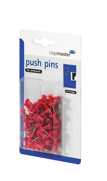 Legamaster pushpins rood, VE: 50 stuks, 7-145102