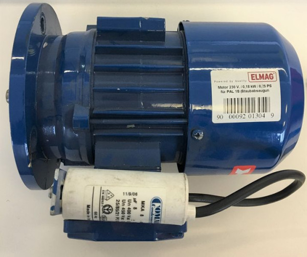 ELMAG motor 230 volt / 0,18 kW / 0,25 pk voor PAL 1S (voor stofafzuiging), 9201304