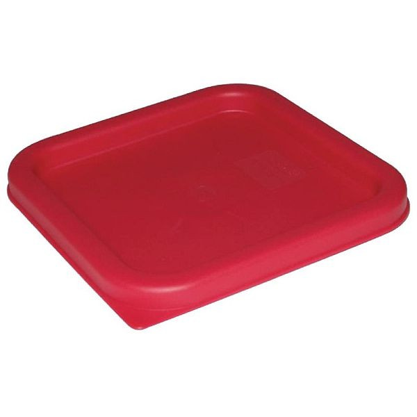 Vogue Deksel vierkant voor voorraadbakken 10 en 15L rood, CF042