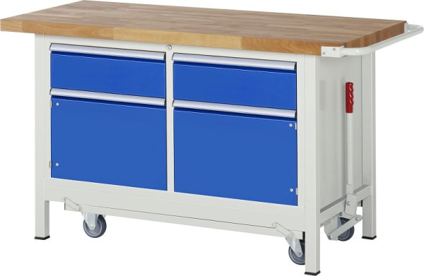 RAU neerlaatbare werkbank 8000 - model 8466, B1500 x D700 x H880 mm, 15-8466A2-157B4F.11