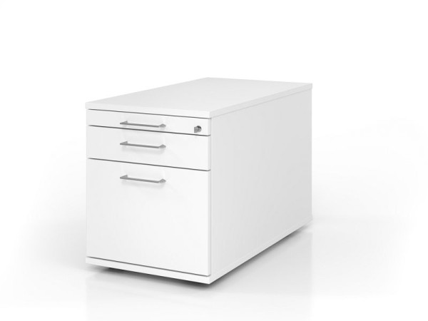Hammerbacher rolcontainer TC20 BS, 80 diepte, opbouw: wit / voorkant: wit, 42,8 x 51,2 x 80 cm, 1/2/6 HE, VTC20/W/W/BS