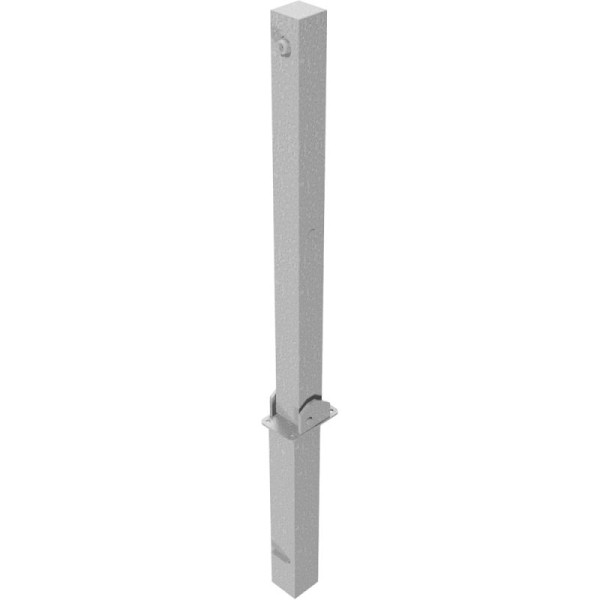 Stone HGS afzetpaal -Bollard- met profielcilinderslot, verschillende sleutels, sluiting bovenaan, zonder kleur, zonder oogjes, 4701uzh