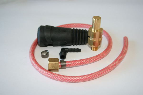 ELMAG stekker 35/50, met gasaansluiting voor TIG, 55607