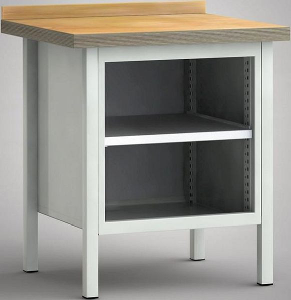 KLW standaard werkbank - 750 x 700 x 840 mm L x D x H, WS052N-0750M40-X7024