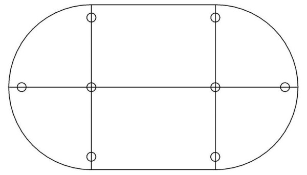 Hammerbacher Vergadertafelsysteem K-Serie Set K3, 320 x 160 cm, 4x VKP91, 2x VKP16, 8x VSTFK, wit, VSETK3/W/C