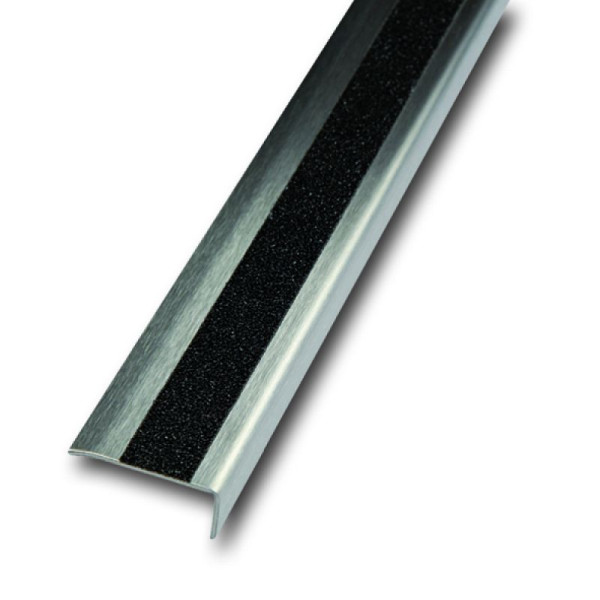 Stein HGS HGS antislip trapneusprofiel, 3000 mm, zwart, hoekmaat: 40 x 20 mm, 36017-01