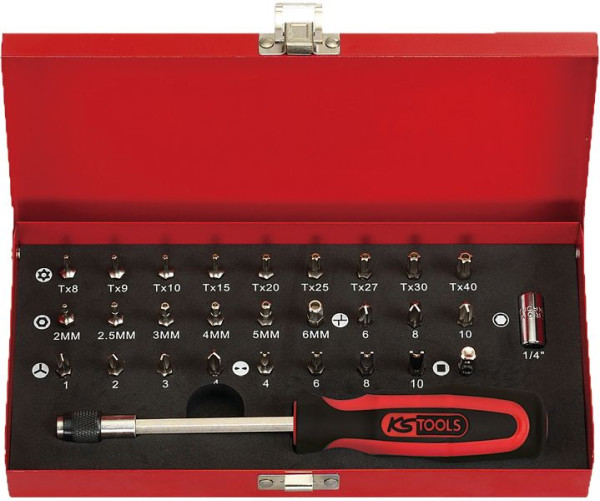 KS Tools 1/4" bitset, 29-delig, 911.2029