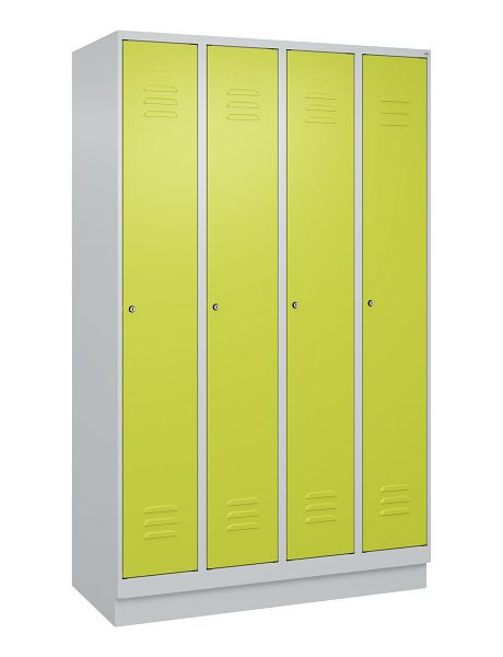 C+P luierkluis Classic PLUS, onderbouw, 4 vakken, 1950x1200x500mm, 7035/0024, cilindersloten, 080020-40 S10025