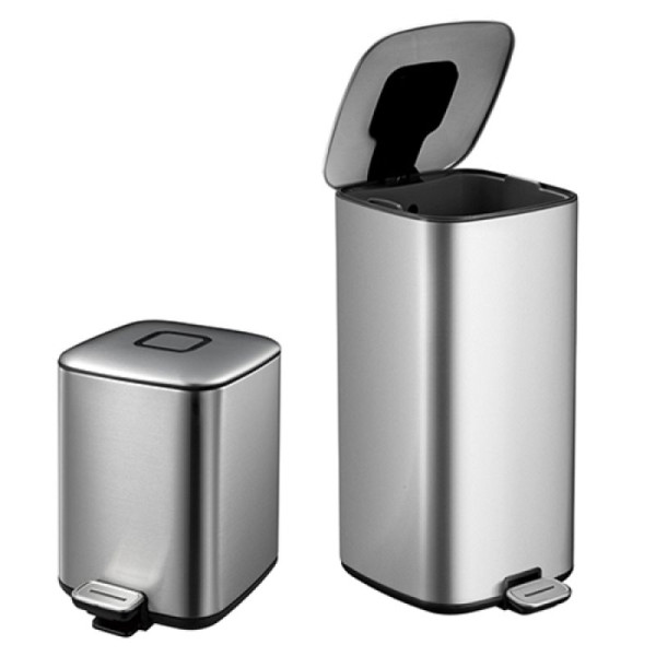 Stein HGS HGS afvalbak -Regent- EKO, van RVS, 6 liter / 287 x 275 x 210 mm, 37789