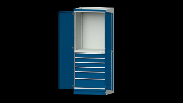 ANKE werkbanken basiskast modulair kastensysteem, serie 910 V, model 3007, 865 x 720 x 2200 mm, RAL 7035/5010, 631.173