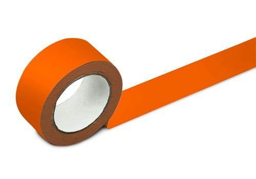 DENIOS Bodenmarkierband, 50 mm breit, orange, VE: 2 Rollen, 137-137