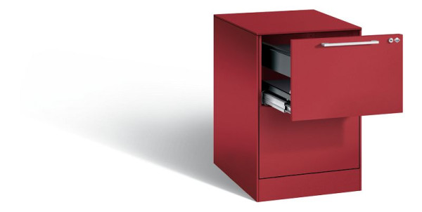 C+P hangarchiefkast Asisto, H710xB440xD600mm, kleur: robijnrood, beugelgreep, 146275-211 S10091