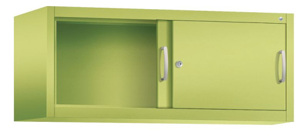 C+P opzetkast Acurado, H500xB1200xD500mm, kleur: Viridin groen / Viridin groen, beugelgreep, 1 niveau, 2054-00 S10093