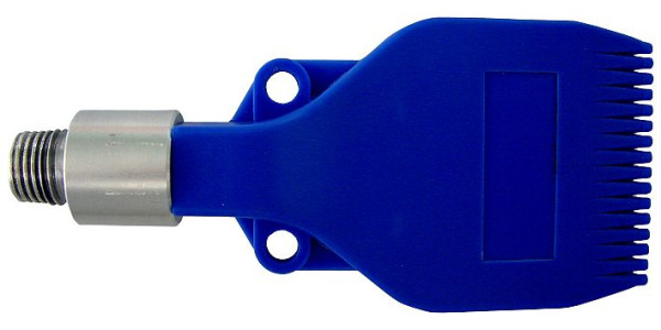 ELMAG vlakstraalmondstuk, 16-gaats voor blaaspistolen, POM (mondstuk) / aluminium (adapter), 32537