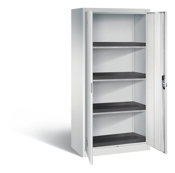 C+P klimaatkast Acurado, H1950xW930xD500mm, kleur: lichtgrijs, verzonken handgreep, 8921-316 S10130