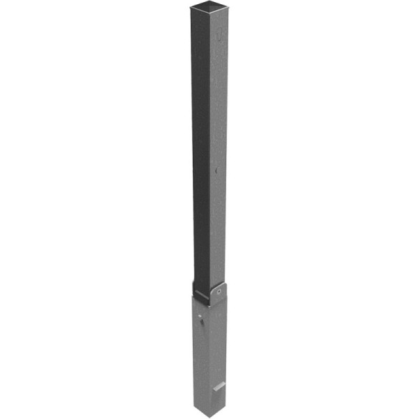 Stone HGS afzetpaal -Bollard-, opklapbaar met hef- en kantelmechanisme, zonder verf, profielcilinderslot, 470uzkh