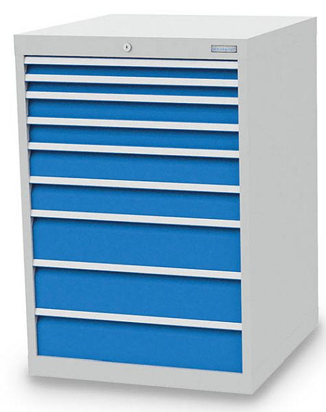 Bedrunka + Hirth ladekast, diepte 736 mm, R 24-24, aantal laden: 9, 705 x 736 x 1019 mm, paneelhoogte in mm: 2x50, 2x75, 2x100, 3x150, 700 / 2223V10