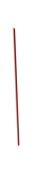 Schake lattenpaal Ø 20 x 1400 mm, zonder lattenhouder, rood gelakt, 302214R