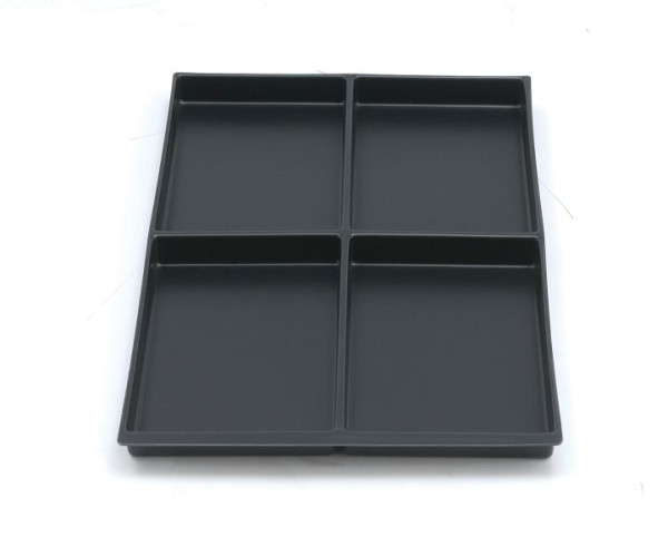 Bisley MultiDrawer™ lade-inzet A4 4 vakken voor alle DIN A4-laden, kunststof, 223P1800