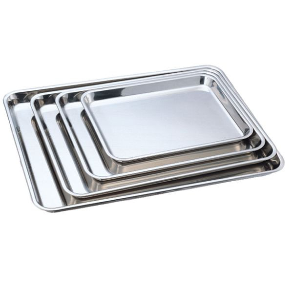 Stalgast Edelstahl-Auslagetablett, 34 x 26 x 2,5 cm (BxTxH), BB1901340