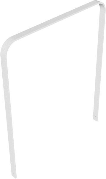 Schake leunbeugel van gebogen platstaal, 50 x 12 mm, zonder dwarsbalk, totale breedte: 1000 mm, thermisch verzinkt, 4050_100