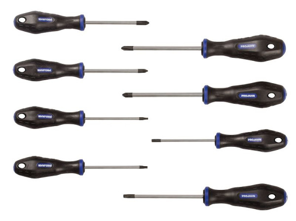 Projahn schroevendraaierset 1 8 stuks (PH + PZ + TX), 4721