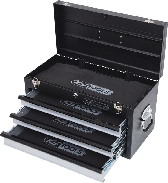 KS Tools gereedschapskist met 3 laden-zwart, L508xH255xB303mm, 801.0003