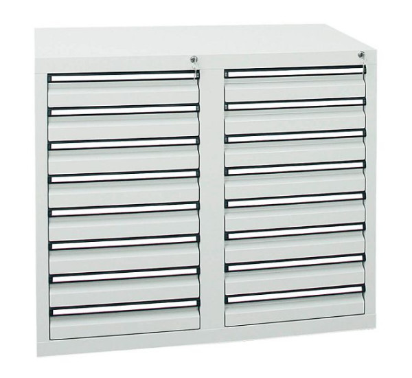 stumpf ladekast serie STS 410, RAL 7035/7035, 16 laden (16x100 mm), 7102107