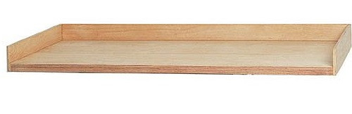 Bedrunka + Hirth werkbank bovenzijde 3-zijdig, beuken multiplex, afmetingen in mm (BxDxH): 1000 x 750 x 120, PA.1075.12
